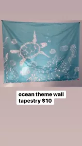 Ocean Sea Turtle Beach Wall Tapestry - Picture 1 of 1
