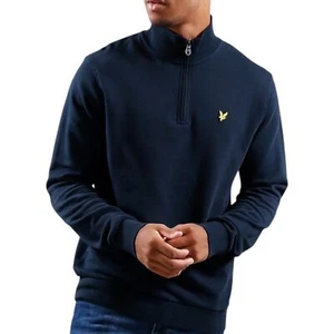 Lyle & Scott ML2022V Loopback Media Cremallera Hombre Cuello Alto Jersey - Imagen 1 de 38