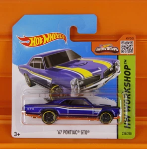 Hot Wheels - 2015 - '67 PONTIAC GTO (azul) - Muscle Mania 3/10 - 228/250 - Imagen 1 de 7