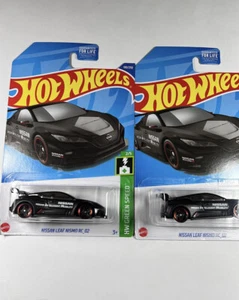 2 Hot Wheels Nissan Leaf Nismo RC_02 Black 2022 GREEN SPEED 2 Kroger exclusive - Picture 1 of 1