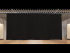 Black Stage Curtain/Backdrop/Partition, 15 H x 30 W Non-FR