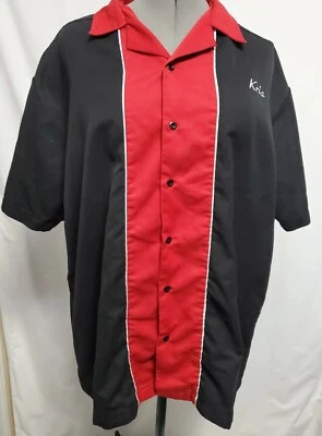 American Bowling Apparel Size L Retro Bowling Shirt Kris Crocodile Games Graphic - Image 1 of 4
