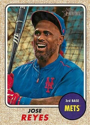 2017 Topps Heritage #332 Jose Reyes METS - Image 1 of 2