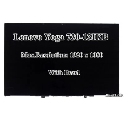 13" LCD Touch Screen Assembly+Digitizer Board +Bezel for Lenovo Yoga 730-13IKB - Image 1 of 4