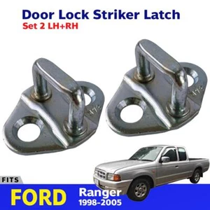 Door Lock Striker Latch Fits Ford Ranger Courier Pickup Truck 1998-05 Set 2 New - Imagen 1 de 6