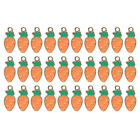  30 Pcs Easter Ornaments Carrot Charms for Jewelry Making Pendant Accessories