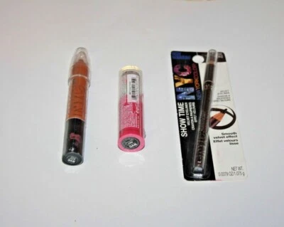 SOMBRA DE OJOS NYC CITYPROOF 24 HORAS 620 + COLOR DE LABIOS 447 LOTE DE 2 SELLADOS + DELINEADOR DE OJOS Foto 1 de 2