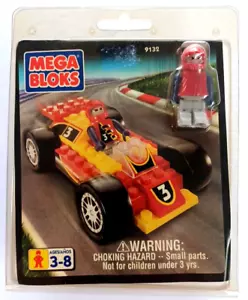 Mega Bloks 9132 Race Car Driver and Race Car New - Picture 1 of 9
