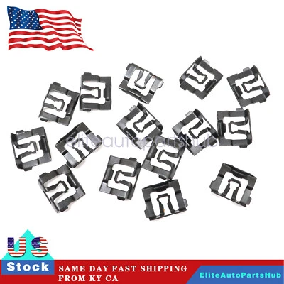 Fit Chrysler Dodge 15Pcs Front Windshield Rear Window Reveal Trim Molding Clips - Image 1 of 4