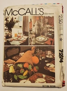 VTG McCall's 7274 Holiday Table Accessories Pattern 1980 - Picture 1 of 2