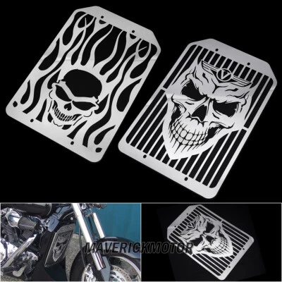 Radiator Cover Grille Guard For Kawasaki VN 1500 / 1700 Vulcan VN1500 VN1700 - Image 1 of 3