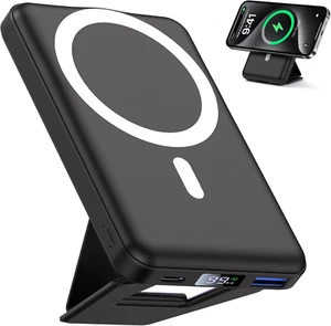 YAGOPAL Power Bank 10000Mah Con Supporto Pieghevole Caricabatterie Portatile Agn - Zdjęcie 1 z 12