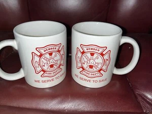 Member Fire Dept Coffee Mugs (2) - Picture 1 of 4