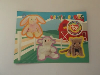 Ty Beanie Babies Official Club "THE BARNYARD 2" #4 Sticker Trading Card 1999 - Image 1 of 2