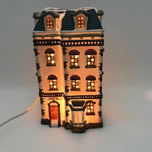 Hotel Weihnachtsdorf Porzellan Licht 293-9205 Dickens Towne Serie 1995 - Bild 1 von 18