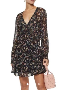 Mini Vestido IRO Paris Floral Beaumont Talla 36 Mediano Oscuro Femenino Hada Transparente Negro - Imagen 1 de 17