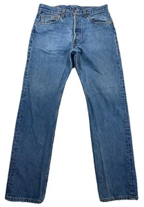 Vintage Levi’s 501 Blue Denim Jeans Faded USA 90’s Men’s 32x31 (Actual 31x31) - Bild 1 von 10