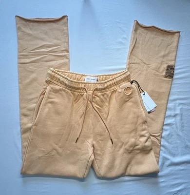 Honor the Gift Orange Creamsicle Sweatpants + Patchwork Size M New w Tag - Image 1 of 4