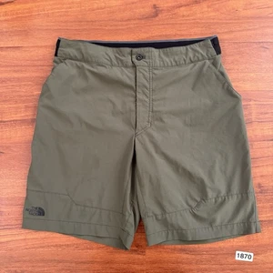 North Face Cargo Shorts Mens Size 34 Hiking Outdoors 9” Inseam Army Olive Green - Picture 1 of 15
