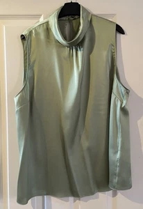 Friends Like These Green High Neck Sleeveless Blouse Size 20 - Picture 1 of 4