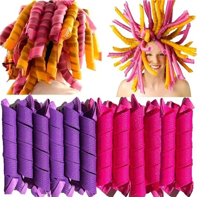 20 Pcs Heatless Spiral Hair Curlers No Heat Curls DIY Hair Rollers Set - Image 1 of 4