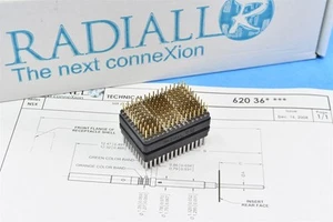 Radiall ARINC 600 NSX BPX Series 150 × #22 Insert w/ Size 22 PC Tail Contacts - Picture 1 of 5