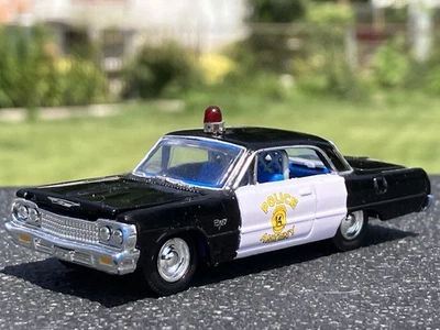 Racing Champions 1964 Chevrolet Impala Ankeny IA Police Rubber Tire 1/64 Diecast - Image 1 of 4
