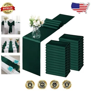 Exquisite Satin Table Runners 12 x 108 Inch - Perfect for Weddings & Parties - Picture 1 of 9