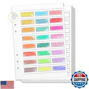 25 Sheets A5 Watercolor Swatch Paper for Artists Loose Leaf 140Lb 100% Cotton - Picture 1 of 5