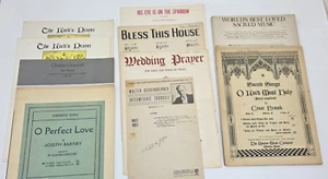 Lot of 11 Vintage Religious Sheet Music -- Bach, Barnby, Franck, Aschenbrenner - Picture 1 of 13