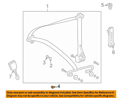 Tapa cinturón seguridad delantero mercedes-benz oem 98-04 slk230 6319973286 Foto 1 de 2