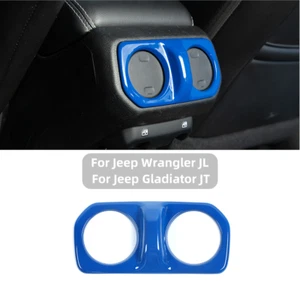 Cubierta del panel de ventilación del aire acondicionado trasero para Jeep Wrangler JL JT 2018+ azul - Imagen 1 de 7