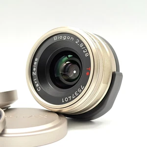 [NEAR MINT] CONTAX Carl Zeiss Biogon F2.8 28mm Camera Lens From Japan - Picture 1 of 10