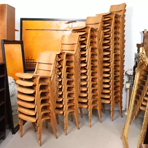 48 sillas apilables vintage sillas de comedor industriales para café TECTA - Imagen 1 de 10