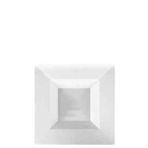 5oz Disposable Square Plastic White Dessert Bowls Splendid Design 40pcs - Picture 1 of 3