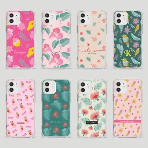 Tirita Personalised Phone Case Shockproof for iPhone 15 14 13 12 Tropical Vibes - Picture 1 of 34