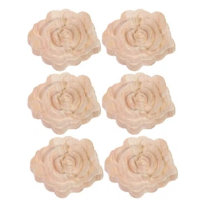 6 Pcs European Style Furniture Decoration Flower Embossed Stickers - Picture 1 of 12