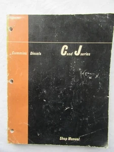 1966 Cummins C and J Diesel Engines Repair Service Shop Manual - Bild 1 von 10