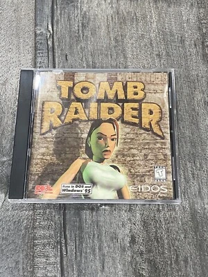 Tomb Raider PC Game CD Rom 1996 DOS Windows 95 Jewel Case Eidos - Image 1 of 4