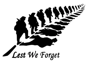 Decalcomania vinile Lest We Forget Leaf Heroes soldato/militare/carità auto/van - Foto 1 di 3