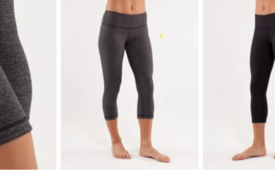 Lululemon Wunder Under Crop,Wee 条纹黑色希瑟黑色,全新带标签,尺寸 6 — 第 1/4 张图片