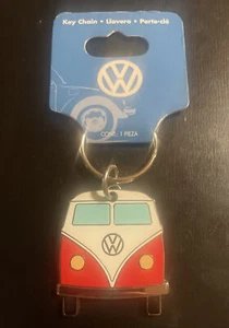 VW Bus Keyring 1.6 inches With Ring. Metal Enamel. Officially Licensed - Picture 1 of 2