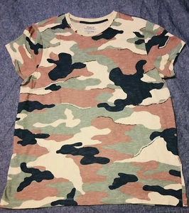 Womens Polo Ralph Lauren Camouflage Shirt w/ Beads & Embroidery & Distress/ S - Picture 1 of 4