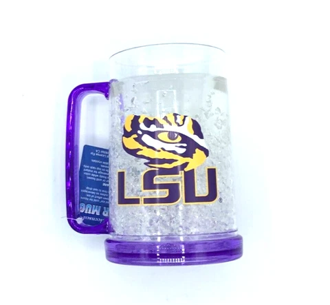 LSU LOUISIANA STATE UNIVERSITY TIGERS NCAA  LICENSED Mug Crystal Freezer Fun Mug Cover