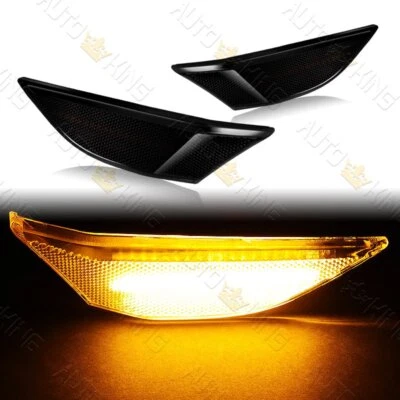 APTO 2013-2016 PORSCHE 981 BOXSTER LENTE DE HUMO ÁMBAR LED PARACHOQUES LUCES MARCADORAS LATERALES Foto 1 de 4