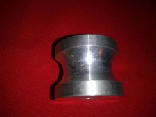 Ametek Vacuum Spacer Aluminum 3/8" Hole x 1 5/16 OD x 1" Convex x 1 1/16" High