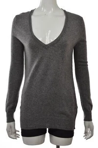 Wallace Damen Pullover Größe S grau gesprenkelt V-Ausschnitt Oberteil Langarm V-Ausschnitt Shirt - Bild 1 von 5