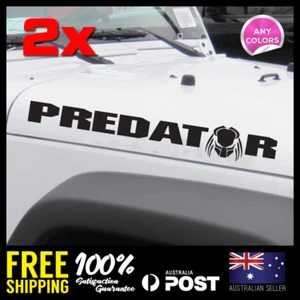 2x 4X4 PREDATOR hood fender bonnet stickers decals 580x50mm - Picture 1 of 2