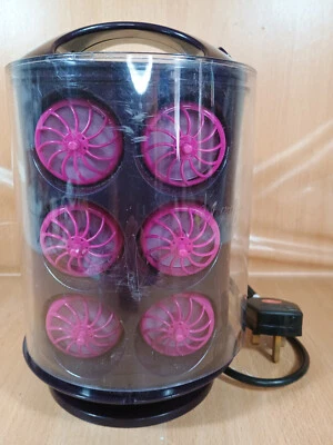 Babyliss Hot Rollers Curl Pods R30b getestet & funktionsfähig - schwarz & pink - 11 Lockenwickler - Bild 1 von 4
