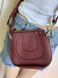 CHLOÉ MARCIE SMALL CROSSBODY BAG DUSTY RED ROT HANDTASCHE SCHULTERTASCHE - Bild 1 von 9